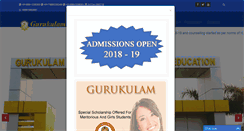 Desktop Screenshot of gurukulam.co.in
